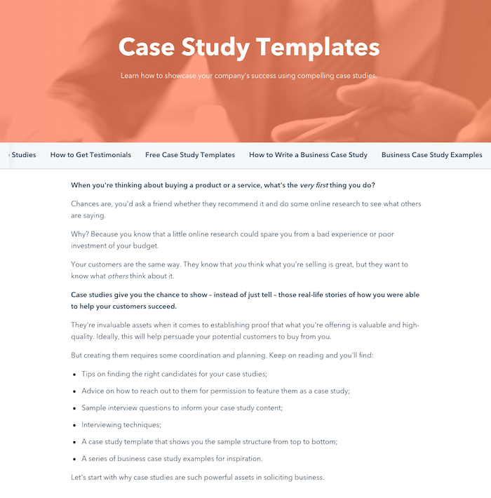 Case Study Templates